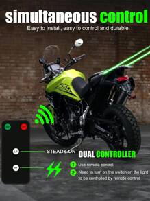 Car Remote Control Navigation Light, Auto LED Lamp For Rainproof, Fog, Anti-Rear Collision, High Speed Emergency Call, Anti-Fatigue, Flashing Warning Light