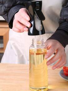1 Piece Leak Proof Olive Oil Spray Bottle, Plastic High Pressure Spray Bottle For Condiments, Atomized Spray Can For Watering Plants And Spraying Fine Mist Cosmetics, Suitable For Kitchen, BBQ, Air Fryer And Camping, Sub-Container For Watering+Perfume Bottle(Random Color)