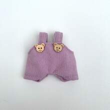 适合17厘米布娃娃的娃娃配件，背带裤套装，可爱娃娃衣服，10厘米毛绒娃娃衣服 - 彩色 - 查看 8