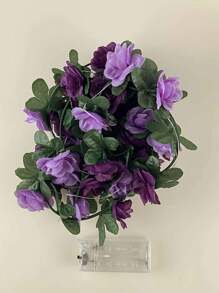 1pc 20LED 2M Pink Rose Vine String Light For Balcony, Window, Bedroom, Dining Room, Garden Decor, Romantic Table Lamp, All Season