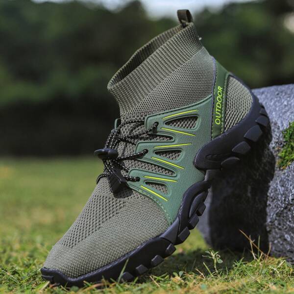 Palas de senderismo para deportes al aire libre, palas casuales para hombres de talla grande, transpirables, duraderas y cómodas, ligeras, para primavera/verano
