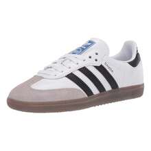 Men's Adidas Samba OG White/Black/Granite (B75806) - White - View 3
