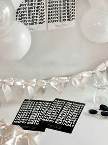 1 件手工丝带蝴蝶结横幅、丝带蝴蝶结拉花旗生日派对派对装饰、装饰性手工编织派对花环，适用于活动、派对、节日、生日装饰 - 彩色 - 查看 9