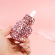 1PC, Luxury Sequin Glass Mini Dropper Bottle, Essential Oil Vials, Travel Refillable, Cosmetic Sample Containers, Liquid Perfume Bottles, Dispenser Sample Containers Home Organiser, Travel Accessories, Holiday Special Gifts