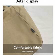 Women's Canvas Tote Bag 2025 New Style, Suitable For College Students To Carry Books To Class, Also Great For Commuting And Casual Use. It's A Spacious Shoulder Bag.
