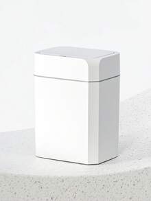 Papelera con sensor inteligente, tapa adecuada para el hogar para el baño, la sala de estar, la cocina, la oficina y el exterior - Blanco - Ver 3