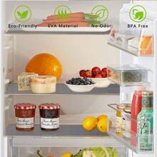 1 rollo de revestimiento para estantes de gabinete de cocina, tapete para cajón resistente al agua y al aceite, revestimiento antideslizante de material EVA para gabinetes, encimeras, estantes, refrigeradores, mesas, armarios