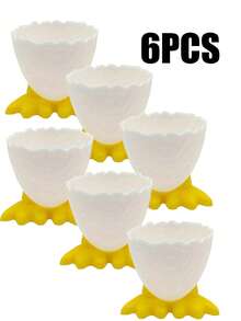 Plastic Egg Tray Cute Funny Chick Design Egg Cup For Breakfast, Creative Tabletop Use - Multicolor - View 20