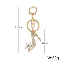 时尚水晶高跟鞋钥匙扣，女士精美水钻装饰钥匙圈吊坠汽车配饰包袋饰品学院风可爱哥特风 Y2k 圣诞礼物创意