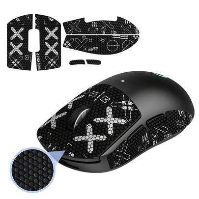 1 Pc GPW Anti-Slip Grip Tape, 1st & 2nd Gen GPW Mouse Grip Tape, Printed Skeleton Design, Smooth Grip Tape For Wireless E-Sports Mouse