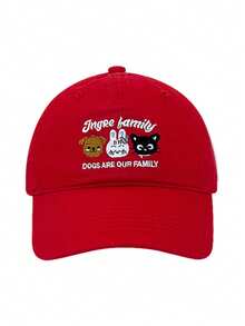 1pc Cute Cartoon Animal Embroidered Soft-Top Baseball Cap, Fashionable & Versatile Couple Snapback Hat - Dwysm - View 9