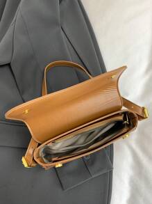 Simple & Fashionable Casual Solid Color Shoulder Bag
