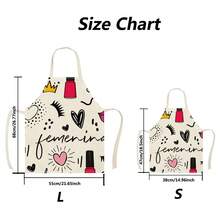 1pc INS-Style Nail Polish Painting Apron, Kitchen/Garden Apron For Baking & Cooking - ZJY-230 - View 4