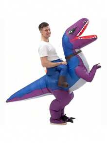 成人充气恐龙服装，霸王龙服装，男女充气服装，骑乘式恐龙服装，趣味恐龙服装，圣诞节万圣节充气服装 - 騎乘迅猛龍 - 查看 11