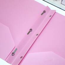 American Style PP File Folder, Office File Organizer, Document Classification Binder, Plastic D-Ring Report File Clip,Back To School,School Supplies