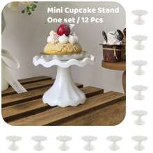 1Pc Mini Cupcake Stand Small Cake Display Stand For Chocolate,Dessert,Wedding,Birthday,Baby Shower,Tea Party Supplies,Gold