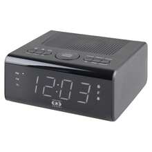 Reloj Despertador Digital con Pantalla LED y Radio FM | Alarma Dual y Modo Snooze - Negro - Ver 5