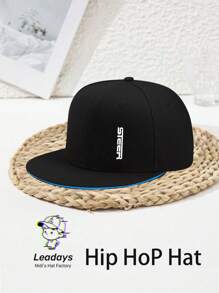 1pc Streetwear Flat Brim Hat, Versatile Casual American Style Flat Brim Baseball Cap For Men, Y2K, Suitable For Outdoor, Spring/Summer, Easter Gift