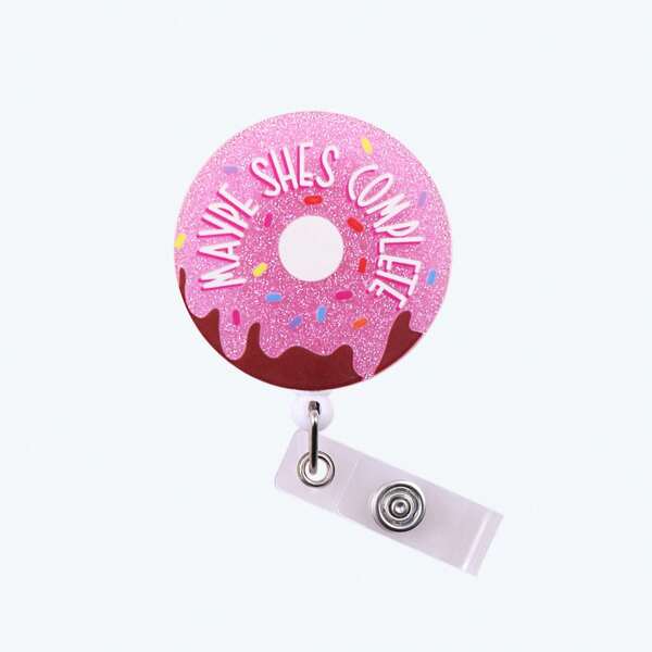 Funny [Badge] [Scroll] Retractable Design ID Badge Holder, Cute & Cool For Nurses, Medical & Care Staff, Office Workers, Doctors, Students, Men & Women, Lanyard Accessories