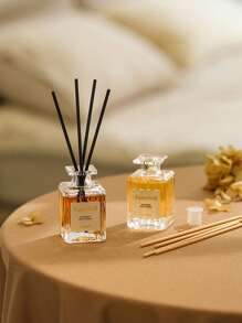 1pc Romantic Aromatherapy, 1.69oz Rattan Essential Oil, Lavender Fragrans Peach Ebonwood Agarwood Fragrance,Home Bedroom Fragrance Air Freshener, Reed Diffuser, Office Home, Deodorizing Fragrance Ornaments, Aromatherapy Gift For Your Girlfriend