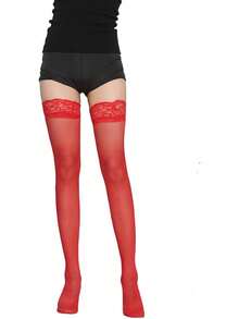 1 Pair Over Knee High Stockings For Women Plus Size Thigh High Stockings Lace Top Stay Up Pantyhose For Women Stocking Socks Fishnet Lace Top Sheer Stocking Fall Clothes Plus Size Thigh High Socks Plus Size Women Clothes Fall Long Socks Halloween Goth Halloween Costumes Women Tights Knee High Socks Stockings Women Leg Warmers Women Stockings Lingerie Plus Size Lingerie Stockings Plus Size White - Multicolor - View 32