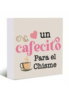 西班牙咖啡标志装饰标志牌匾 PVC 标志办公桌装饰，咖啡农舍标志乡村 PVC 标志西班牙厨房家居装饰咖啡爱好者咖啡站酒吧