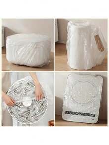 Big Dust Cover Household Appliances Extra Large Thickened Fan Rice Cooker Microwave Oven Universal Transparent Cover - Multicolor - View 3