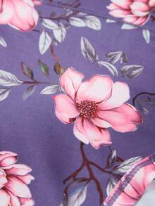 5pcs/Pack Women Plus Size Floral Print Comfortable Large Triangle Panties - Multicolor - View 9