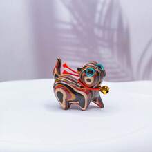 1pc Handmade Wooden Carving Bell Cat Figurine, Home Decor, Office Desk Ornament, Cute Kitty, Gift For Cat Lovers,Home Decor,Kitchen Decor Decor,Room Decor,Christmas Decor,Party Decor,Decorative Crafts,Desk Ornaments,Table Decorative Ornaments,Party Gift Decorations,Christmas Decorations,Christmas Gift.