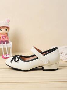 女童蝴蝶结装饰休闲一脚蹬夏季平底鞋