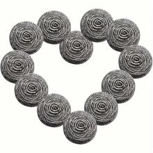 6 pièces Brosse de nettoyage en acier inoxydable durable - Outils de nettoyage polyvalents pour la cuisine et la salle de bain