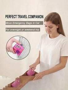 1pc Portable Weekly Pill Box, Small Pocket Medication Organizer, Vitamin Fish Oil Compartment Container - Multicolor - View 4