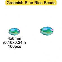 100/200 bucăți 4x6mm/6x8mm AB culoare verde măsline mărgele rotunde de sticlă plate pentru realizarea de bijuterii, meșteșuguri și accesorii
