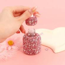 1PC, Luxury Sequin Glass Mini Dropper Bottle, Essential Oil Vials, Travel Refillable, Cosmetic Sample Containers, Liquid Perfume Bottles, Dispenser Sample Containers Home Organiser, Travel Accessories, Holiday Special Gifts