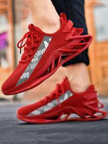 Baskets Lames Chaussures de sport d'extérieur Semelles épaisses Chaussures de marche décontractées pour étudiant Jogging Chaussures en maille, unisexe