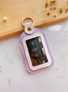 1 pieza Funda de protección para llave de coche con control remoto universal. Compacta, conveniente y fácil de llevar. Accesorio para llave de coche para mujer, mini billetera, monedero, billetera