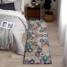 Large Vintage Area Rug, Machine Washable Rectangle Soft Rugs For Living Room, Bedroom, Kitchen, Office Anti-Slip Non Shedding - Multicolor - View 1