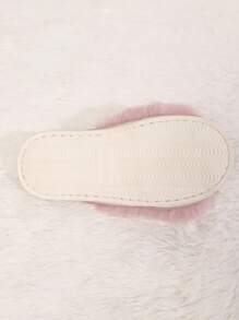 Women's Plush Cross Band Warm And Lightweight All-Season House Slippers