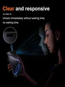 6片装隐私屏幕保护膜，兼容 17/16/16e/15/14/13/13 Pro/12/11/17 Pro Max/17 Air/16 Pro Max/15 Pro Max/14 Pro/Plus/Mini/X/XR/XS Max/7/8/SE2/SE3，9H+钢化玻璃，兼容Dynamic Island，防刮花，全覆盖，隐私防窥 - 黑色 - 查看 9