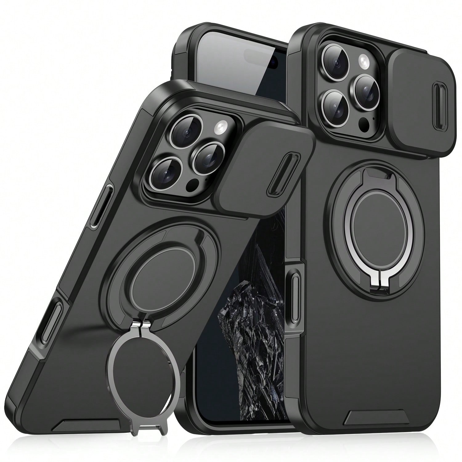 Shockproof Armored Sliding Cover Phone Case
