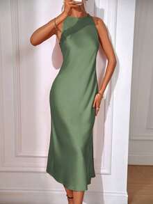 Eur Latin Tailored Dress - Green - View 6