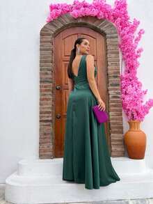 Dress For Graduation Parties, Weddings, Birthdays, Social Events, Churches, Dances - 墨綠色 - 查看 2