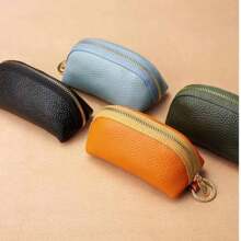 2025 New Fashionable Large Capacity Card Case & Key Holder, Genuine Soft Leather Wallet, Suitable For Car Key, PU Leather Purse