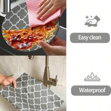 1 Roll Shelf Liner For Kitchen Cabinets Refrigerator Liners, Waterproof & Oil-Proof Kitchen Cupboard Liner, Plastic Drawer Mats EVA Material, Non Adhesive Fridge Liner For Shelves ,Dehumidifier For Home
