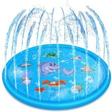 Tapis de jeu éclaboussure et éclaboussure 100cm, piscine de gicleur d'eau, jeux de plein air, jouet de jeu aquatique pour le divertissement estival, fontaine de jeu d'eau de jardin d'été