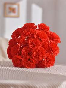 10pcs Simulation Single-Head Carnation Mother'S Day Teacher Women'S Day Gift Simulation Bouquet Fake Flowers Home Decoration Artificial Flowers