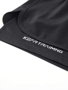 2pcs Double Layer Athletic Shorts, Loose Outer Layer And Skin-Tight Inner Lining, Breathable And Quick-Dry, Suitable For Running, Workout And Casual Wear - Multicolor - View 8