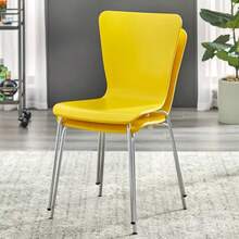 Set Of 2 Pisa Modern Bentwood Dining Chairs - Buylateral - Yellow - View 4