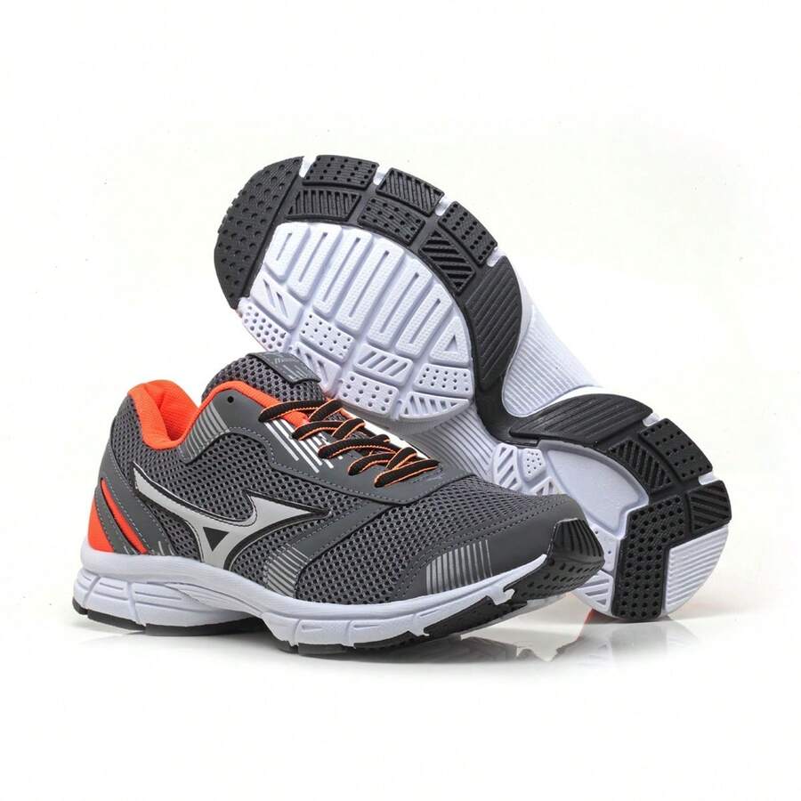 Men's Sports Shoes CrossFit Training Sports Lace Up Gym And Fitness - Than chì/Cam - Xem 1