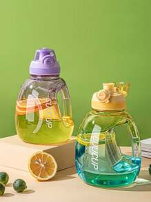 1pc 40oz Gym Water Bottle Food-Safe Leakproof Direct Drinking Bottle Colorful Water Jug For Gym,Fitness,Outdoor Sports